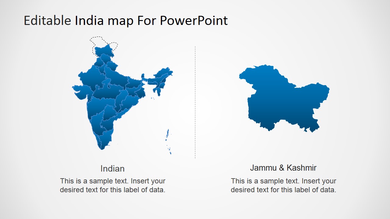 editable india map